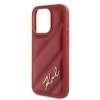 Karl Lagerfeld KLHCP15LPQDSMGR iPhone 15 Pro 6.1 czerwony/red hardcase Diagonal Quilted Script